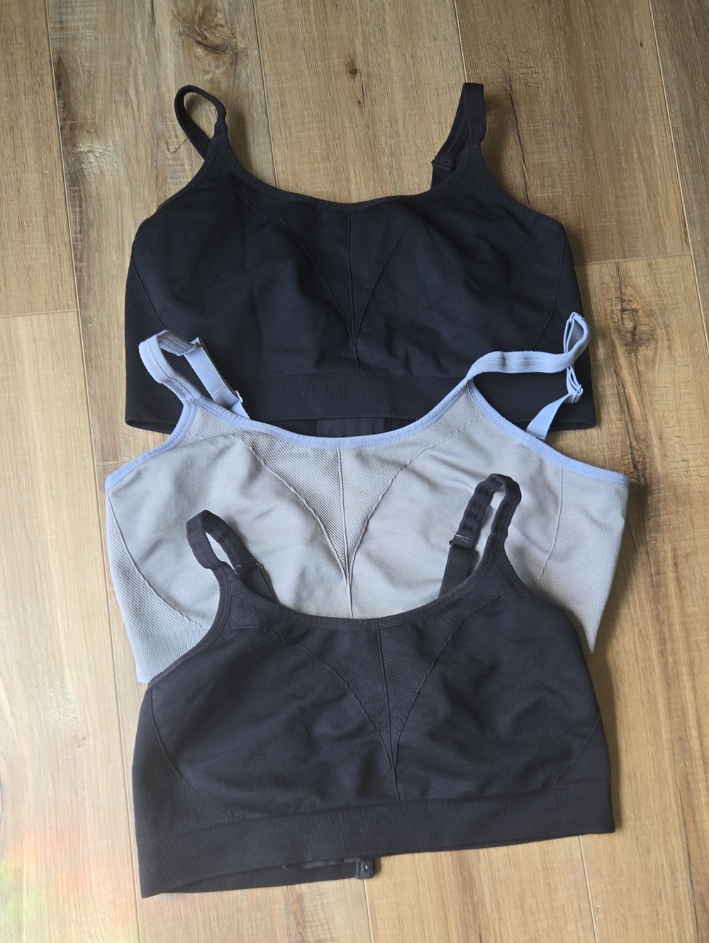 Soma Bras Sport Bra Gym Bra Yoga Bra (3)– Size XXL – Black, Gray, Black